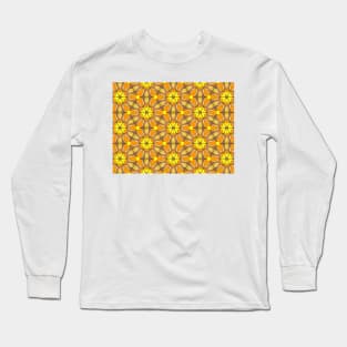 Abstract flower pattern Long Sleeve T-Shirt